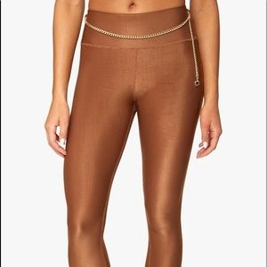 We Wore What metallic chain leggings